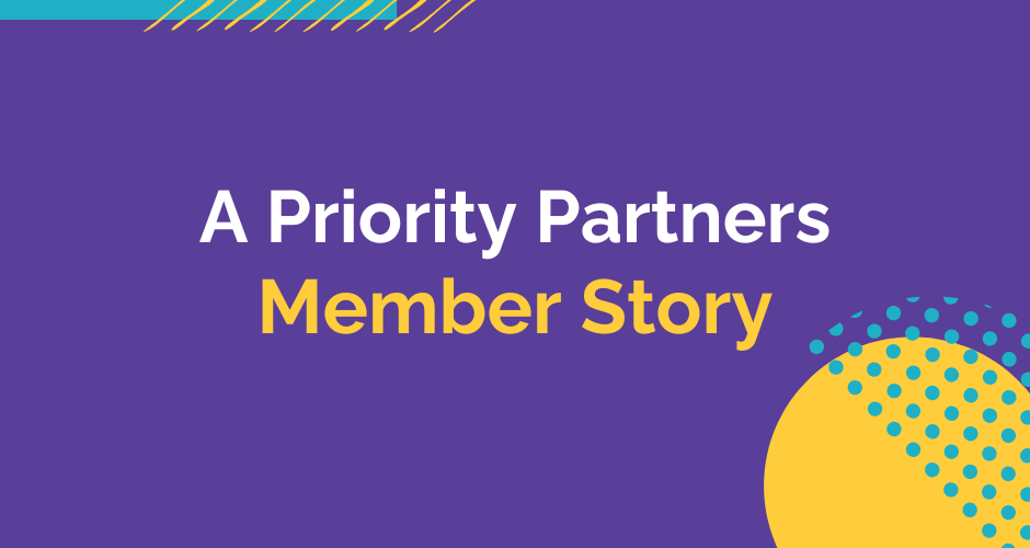 a priority partners member story graphic